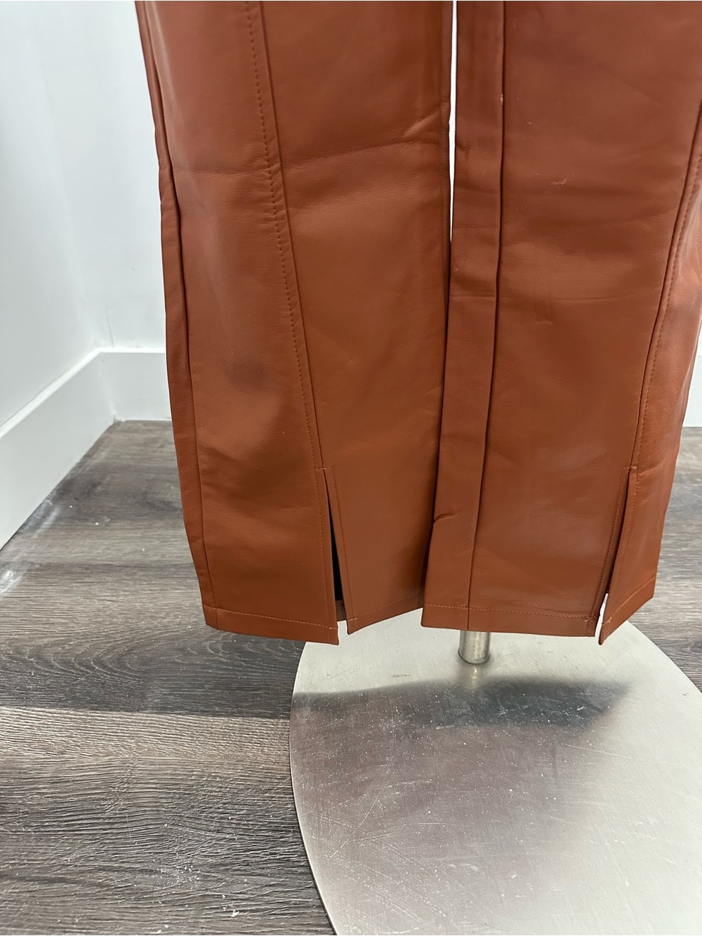 Gilli High-Rise Wide-Leg Pants in Burnt Orange - Picture 2 of 7